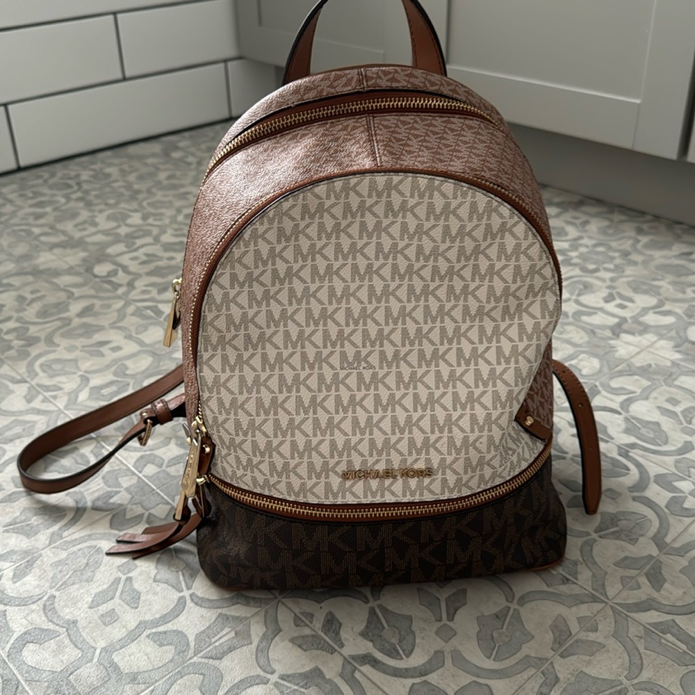 Michael kors Rhea color block logo backpack
